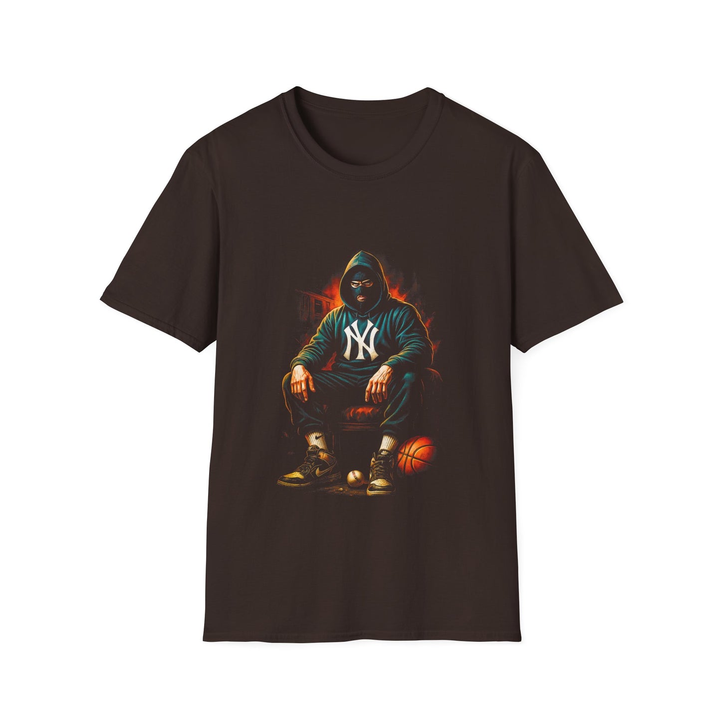 Basketball Hustle T-Shirt — Hooded Player Graphic Tee