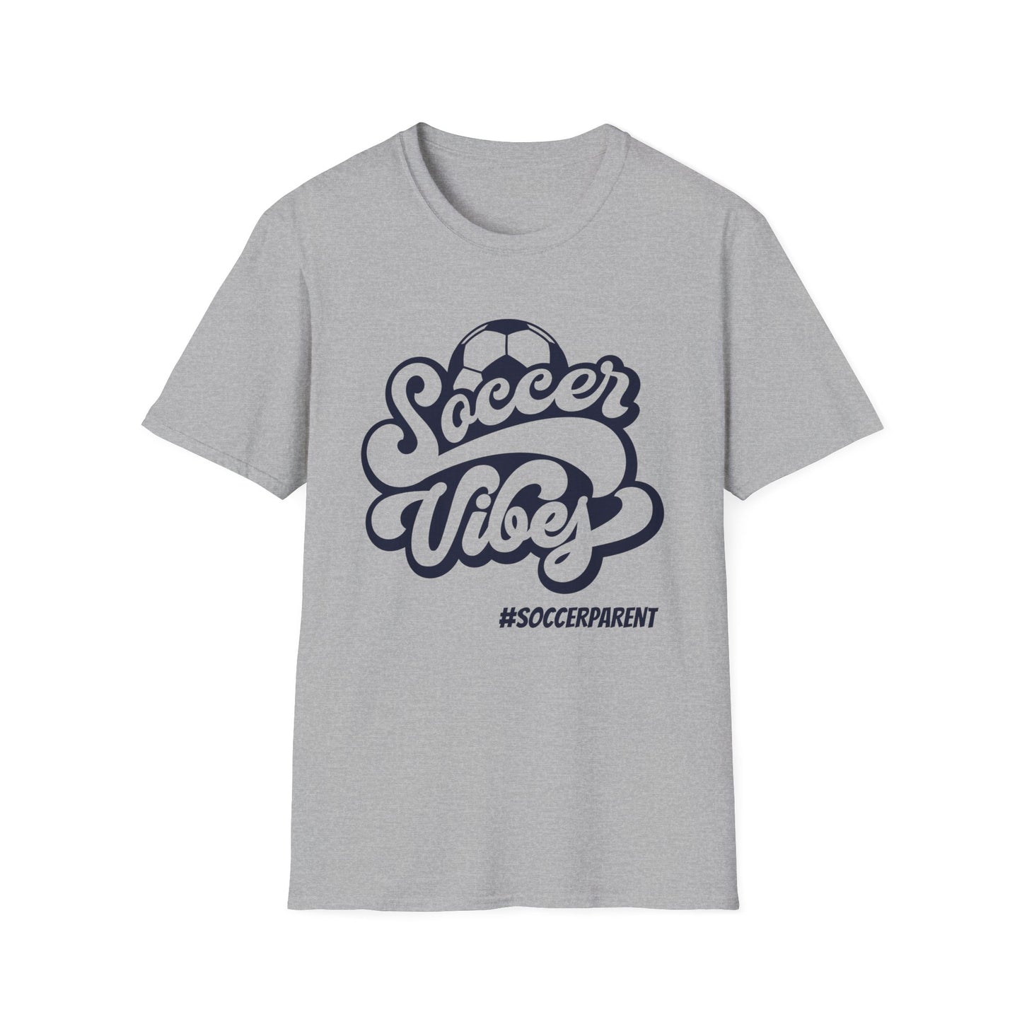 Soccer Vibes Unisex Softstyle T-Shirt for Soccer Parents