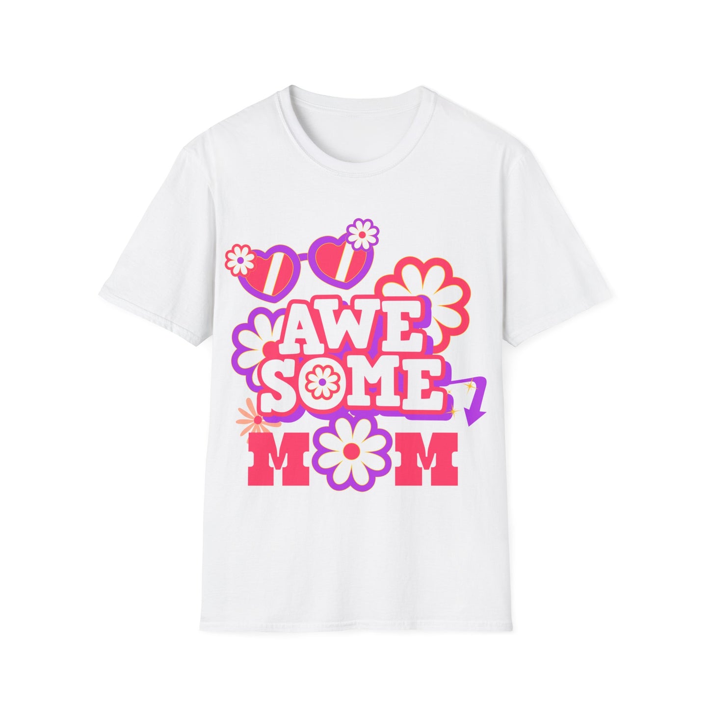 Awesome Mom Softstyle T-Shirt - Perfect Gift for Mother's Day