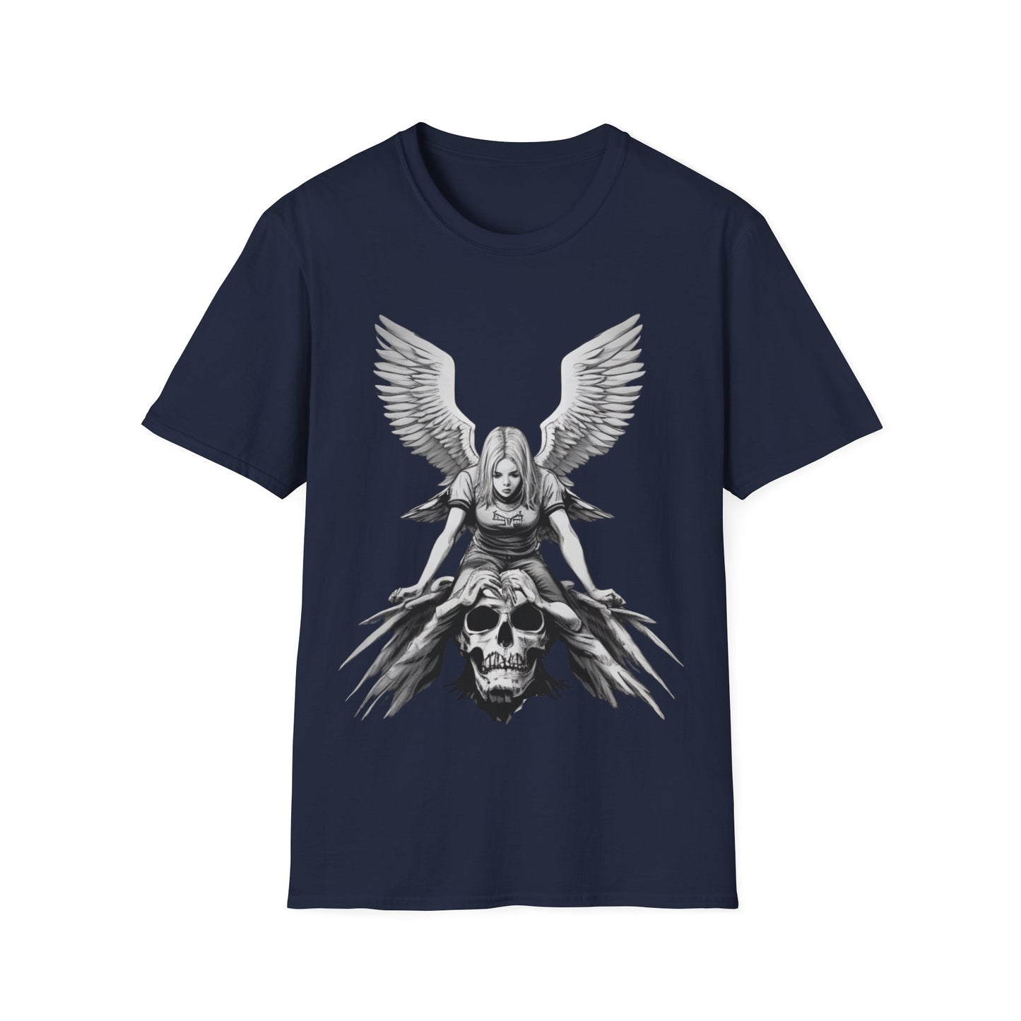 Angel & Demon Skull Graphic Unisex Tee