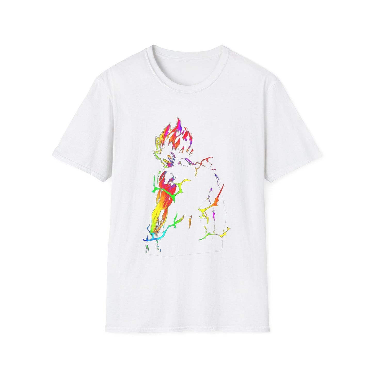 Colorful Anime Spirit Mode Unisex Softstyle T-Shirt - Perfect for Casual Wear & Gifts