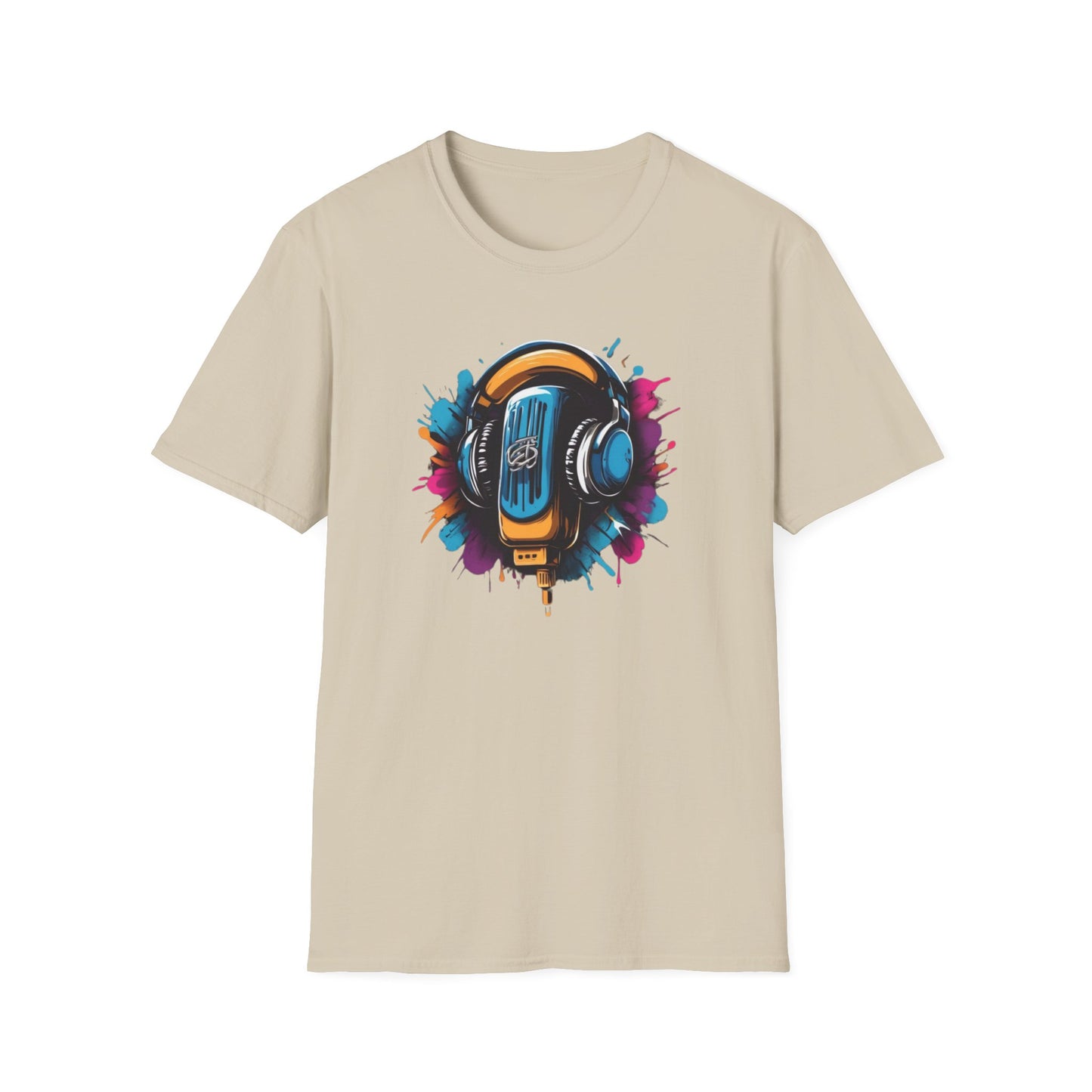 Mic & Headphones Graphic Unisex T-Shirt