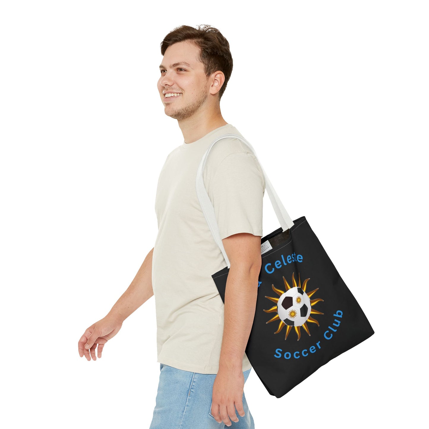 La Celeste S.C. Black Tote Bag | Más que un club una Familia!