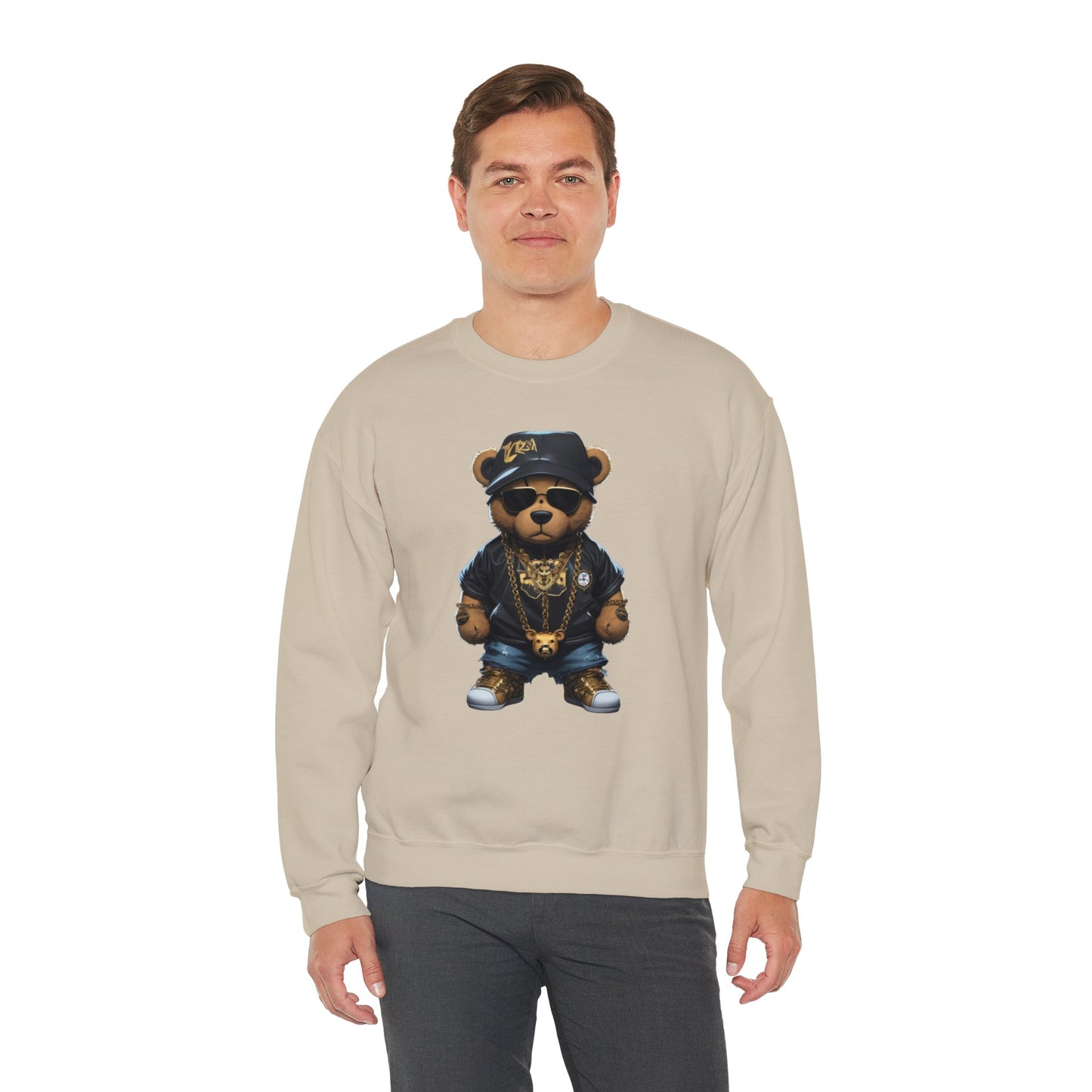 Blinged-Out Bear Graphic Sweatshirt