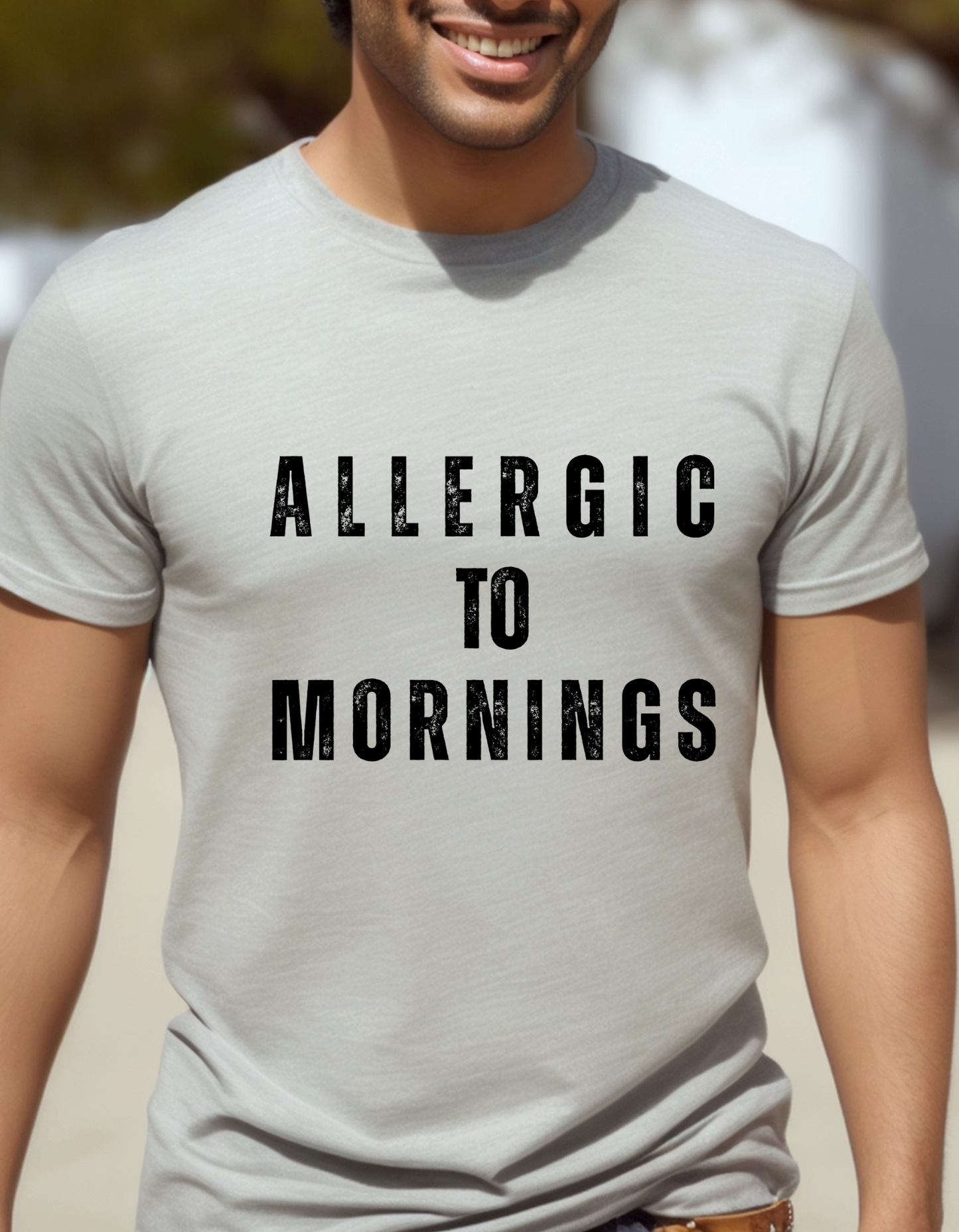 Allergic to Mornings Unisex Tee