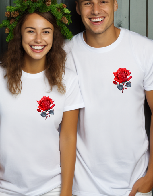Red Rose Graphic Unisex T-Shirt
