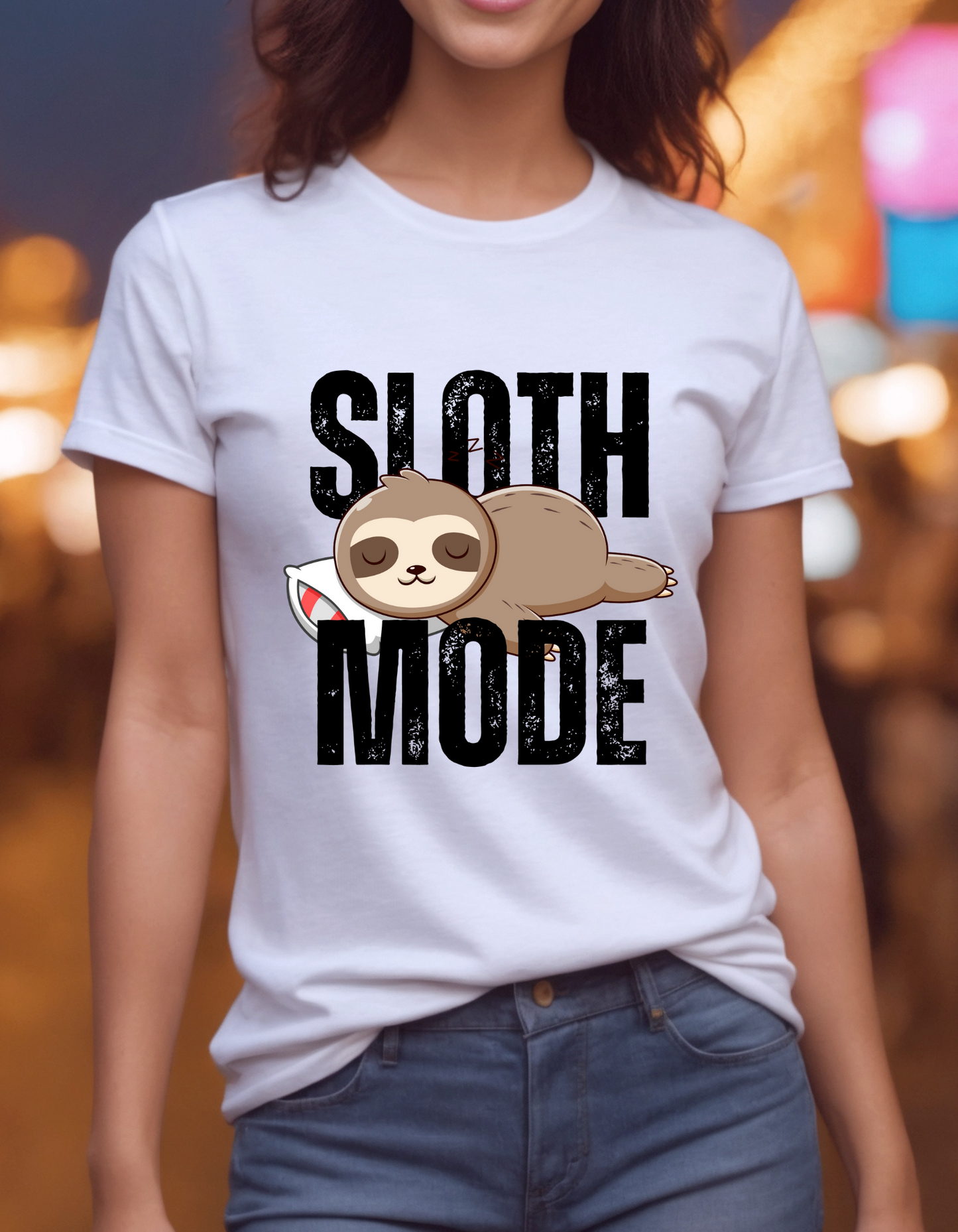 In Sloth Mode Sleepy Sloth Graphic Unisex T-Shirt