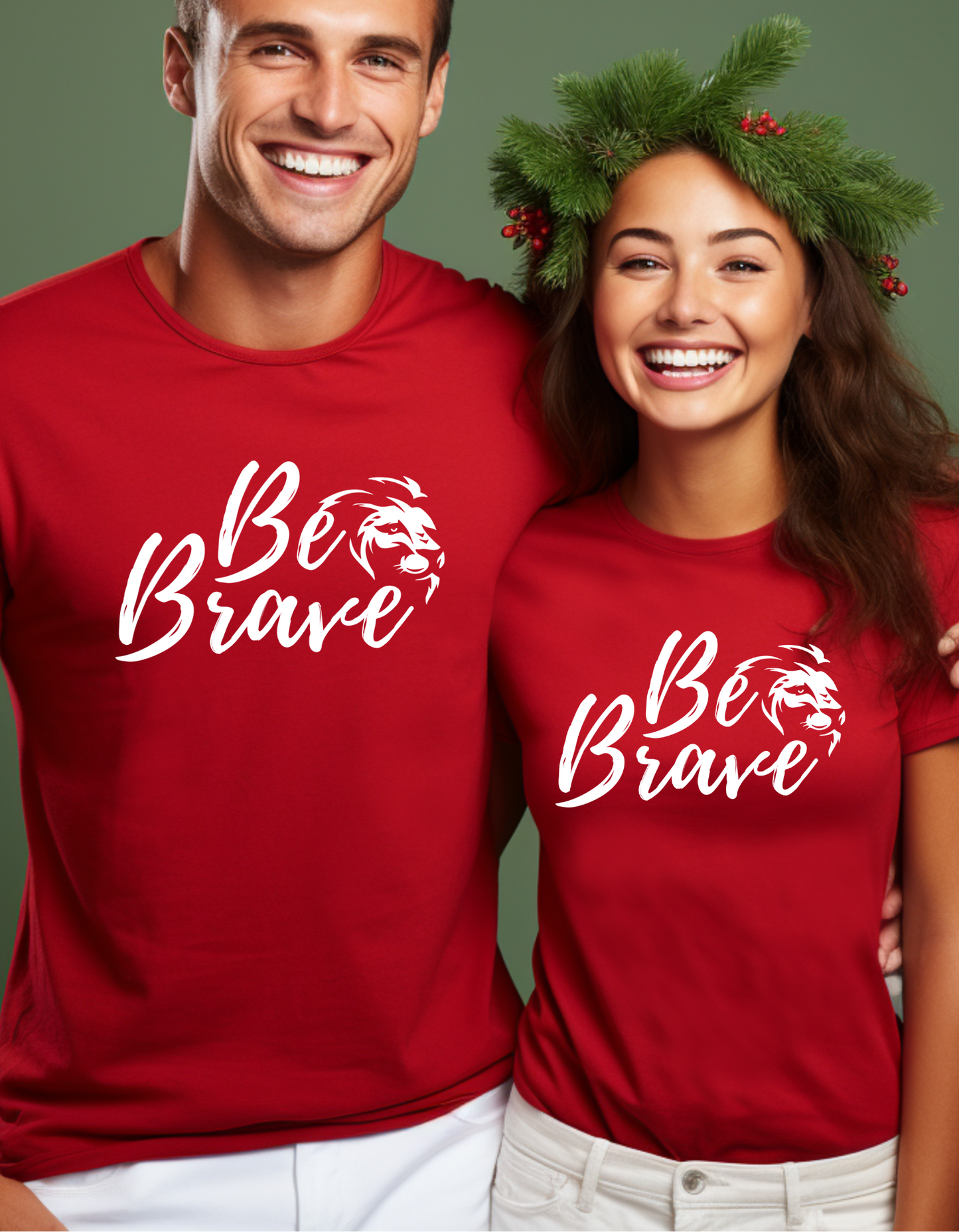 Be Brave Lion Graphic Unisex T-Shirt