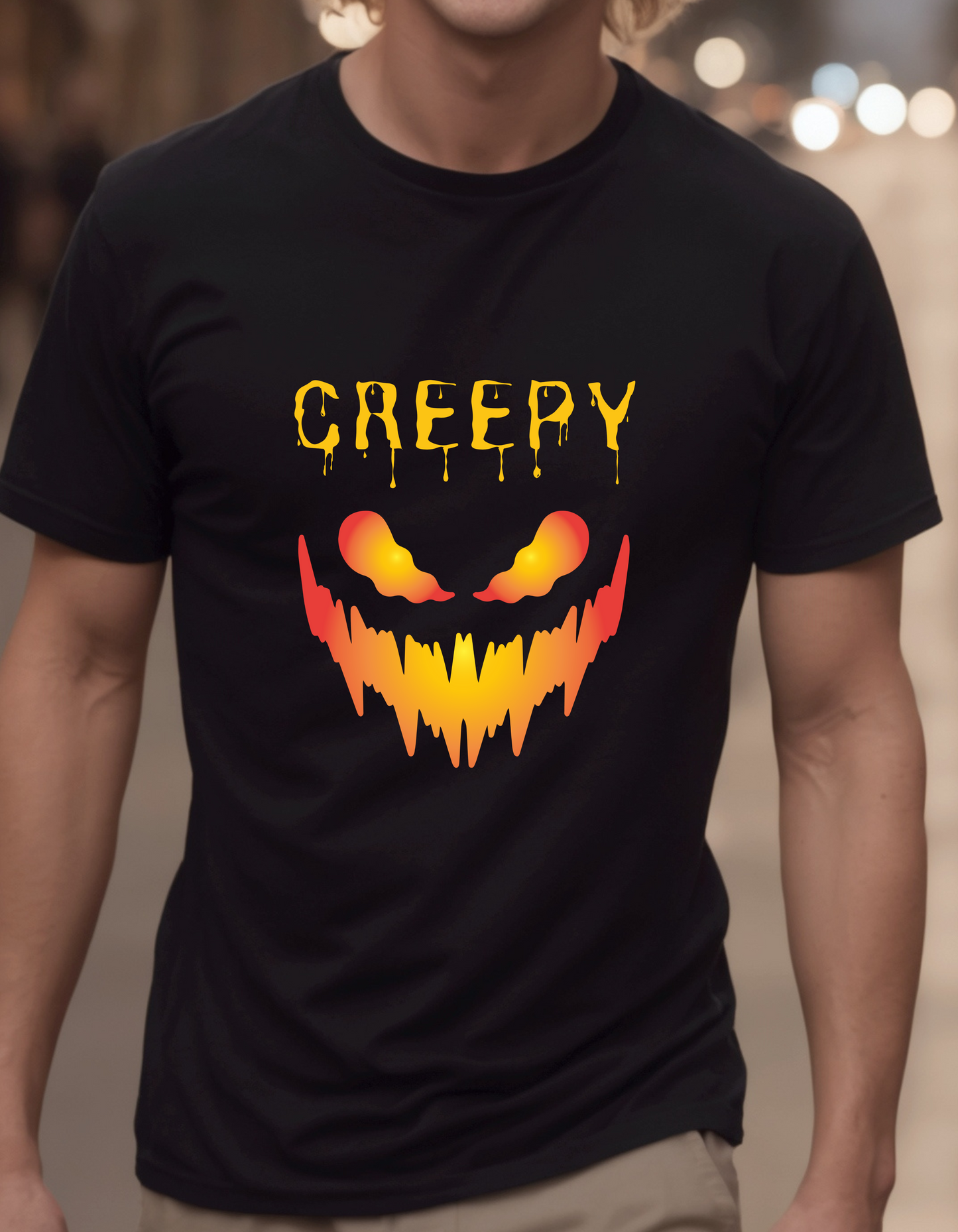 Creepy Smile Halloween Unisex T-Shirt