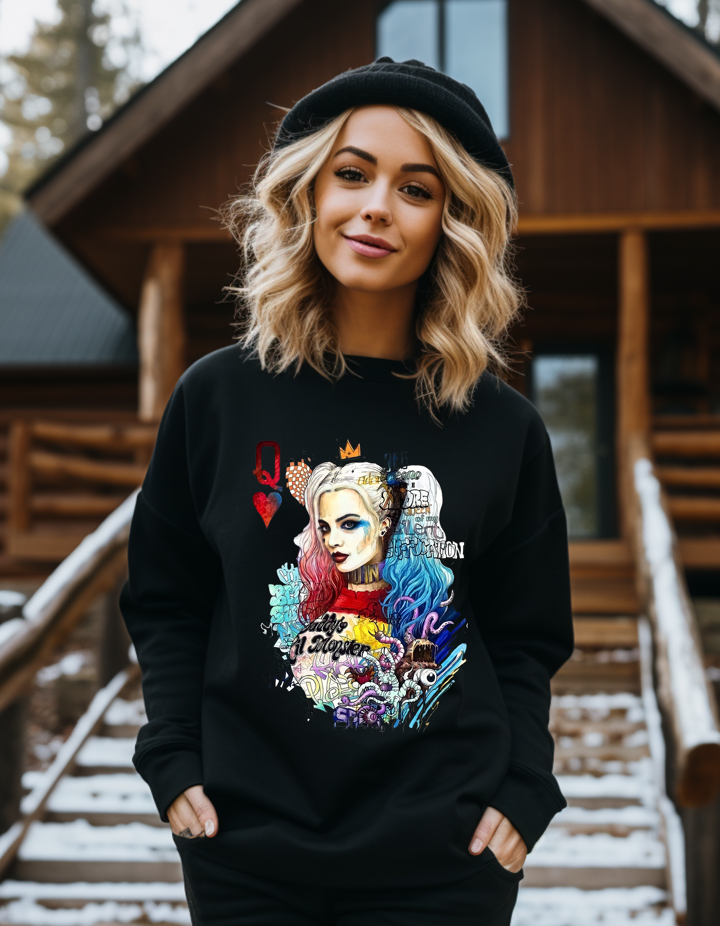 Daddy’s Lil Monster Harley Graphic Sweatshirt