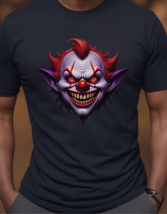 Evil Clown Graphic T-shirt