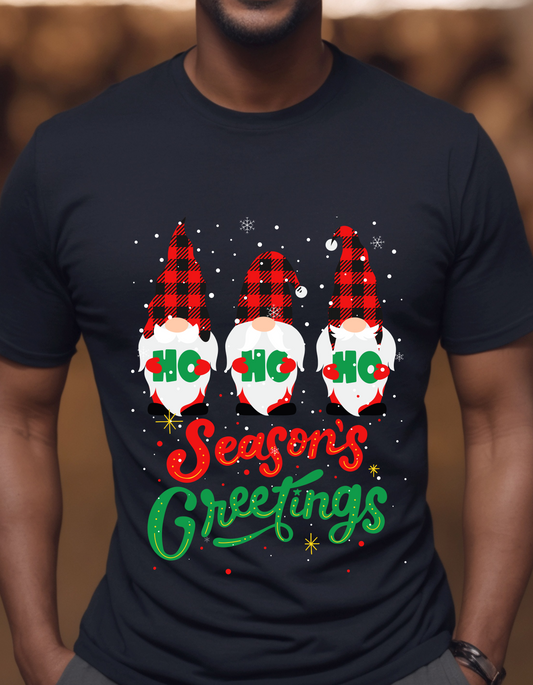 Season's Greetings Gnome Unisex T-Shirt