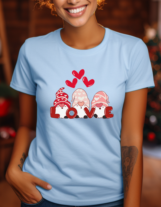 Love Gnomes Cute and Cheerful T-Shirt