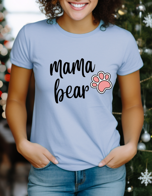 Mama Bear Pawsitive Vibes T-Shirt