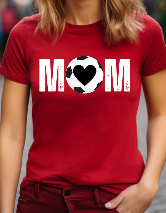 MOM Goals Soccer Ball Graphic T-Shirt