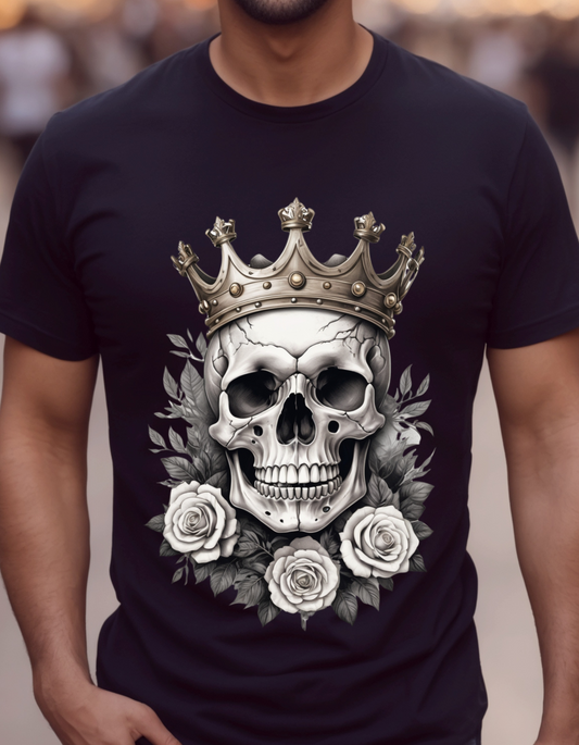 Royal Rebellion King Skull Unisex Tee