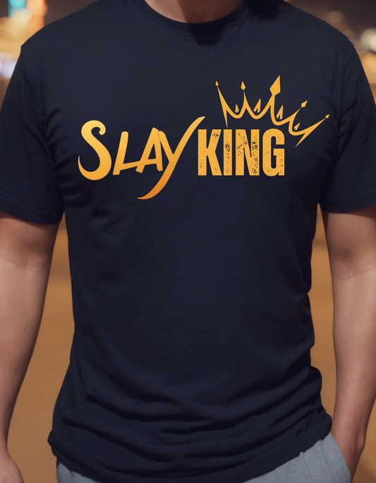 Slay King Crowned in Confidence Graphic Tee