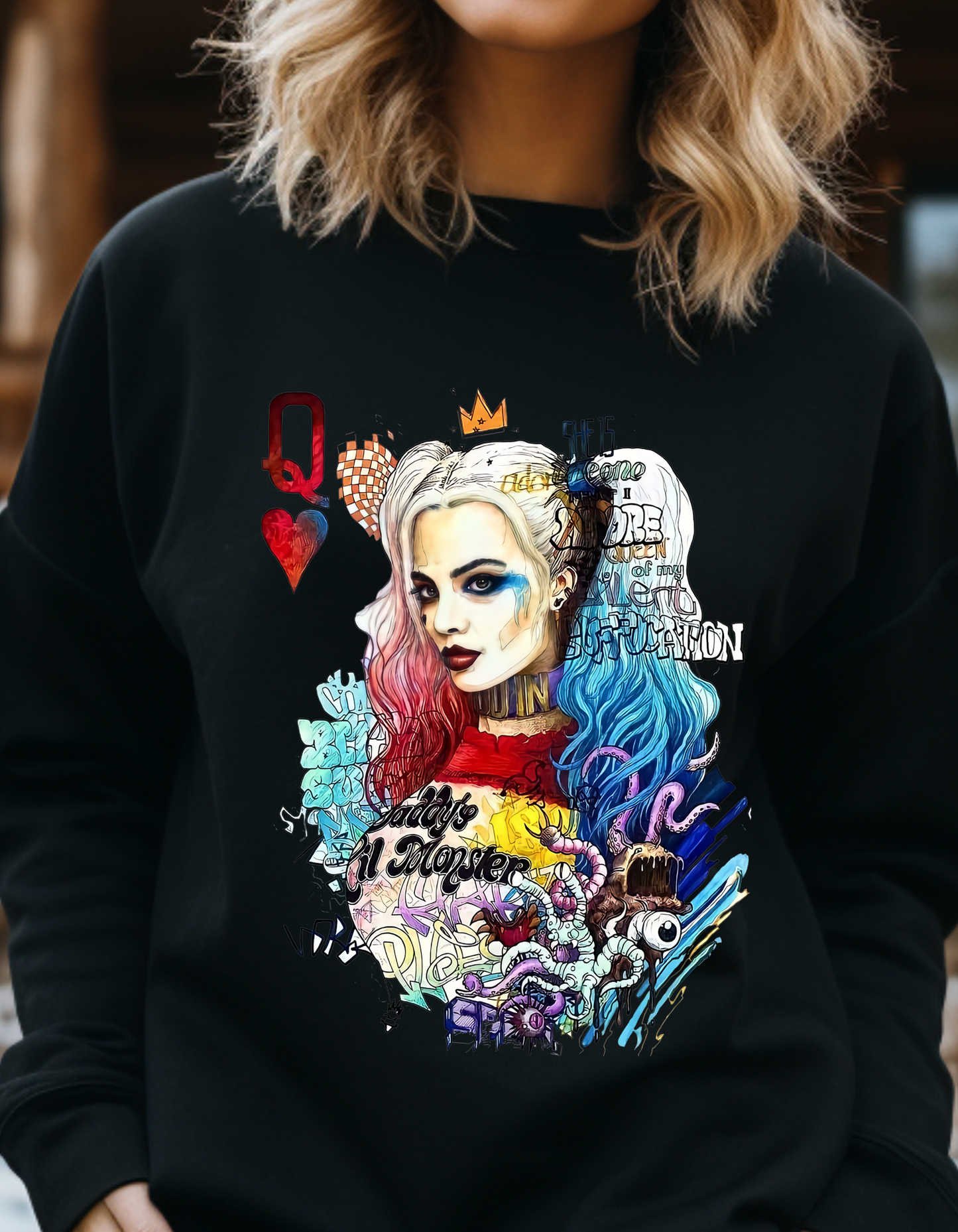 Daddy’s Lil Monster Harley Graphic Sweatshirt