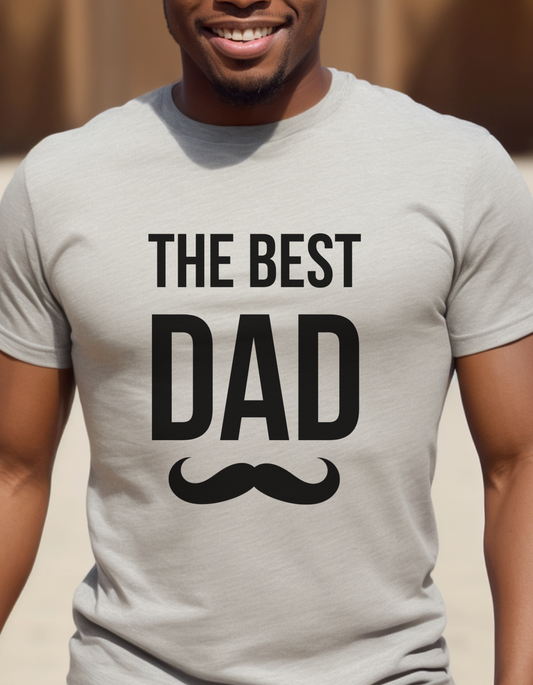 The Best Dad Mustache T-Shirt