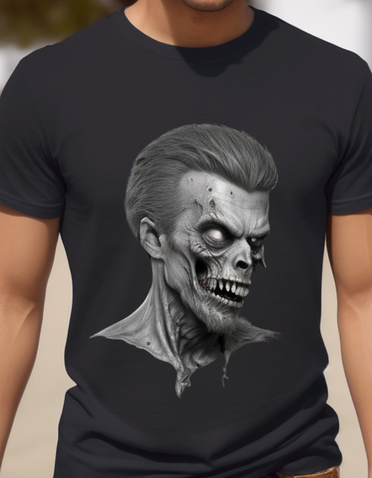 Creepy Undead Zombie Graphic Unisex Tee